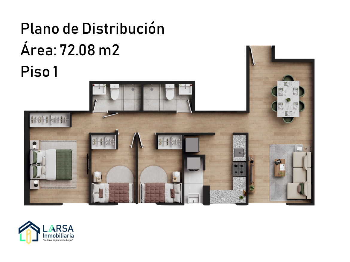 Venta de departamento de 3 dormitorios – Pueblo Libre